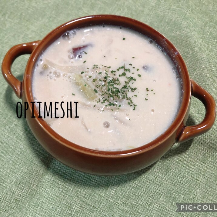 さつま芋の豆乳スープ